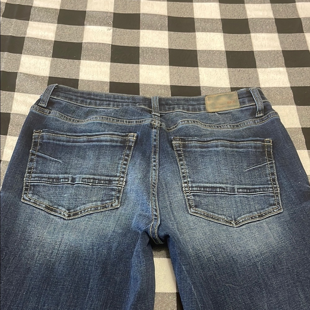 Buckle BKE Gabby Curvy Fit High Rise Capri Jeans Size 28 Stretch Dark